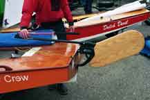 Dotan kick up rudder on CADET dinghy 'Crazy Crew' from the Netherlands. Dotan kick up rudder on CADET dinghy 'Crazy Crew' from the Netherlands.