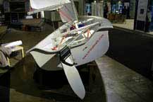 Rudder 25 Blade 1A
Kick-up rudder is installed on the boat 'Krona' at the boatshow in Stockholm Rudder 25 Blade 1A
Kick-up rudder is installed on the boat 'Krona' at the boatshow in Stockholm