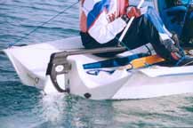 The first Greek built Zzap sailing off Athens.
The first Greek built Zzap sailing off Athens.