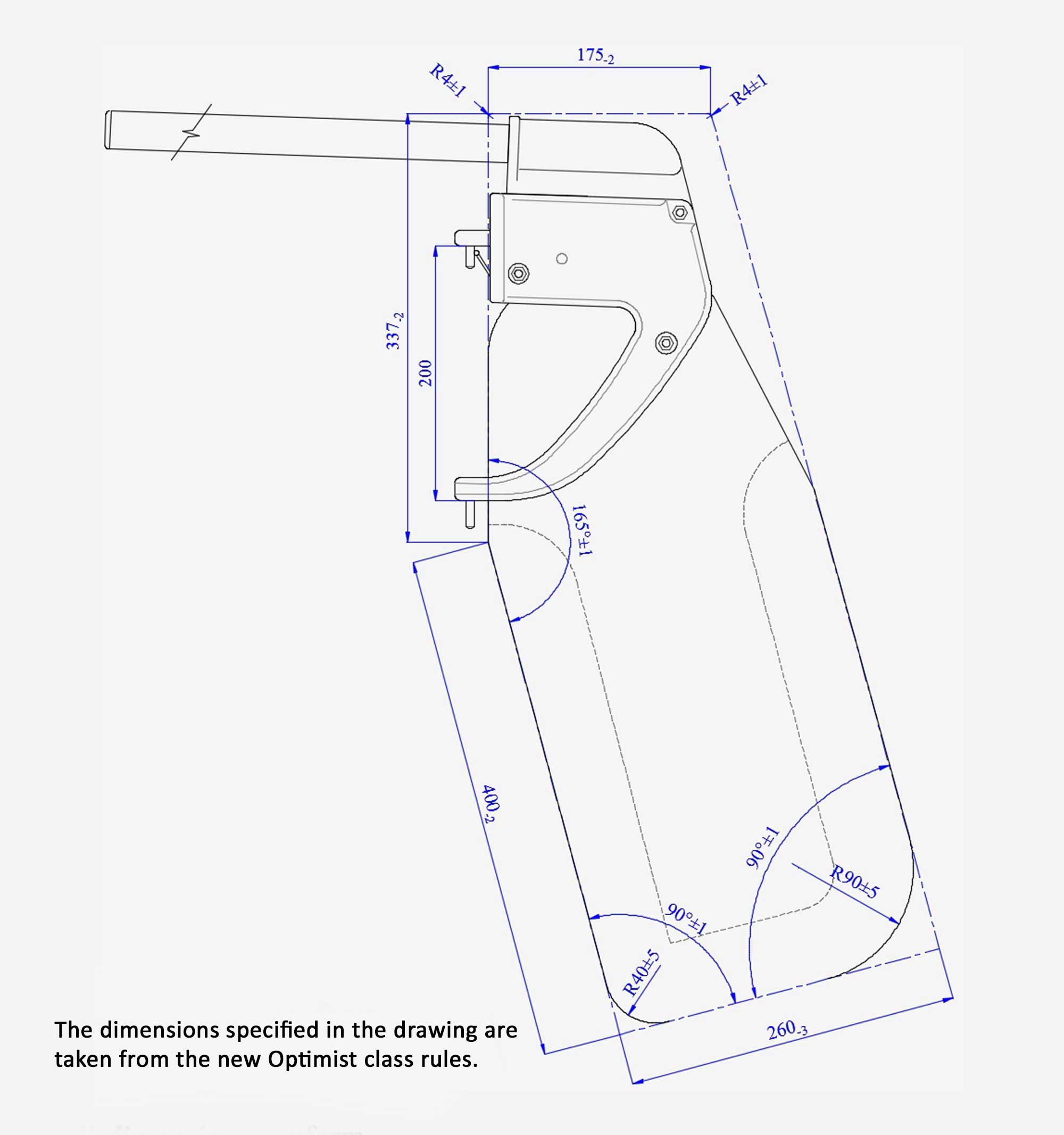 This is rudder for the Optimist, Catamaran and Dinghy for sailing schools.